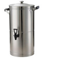 5 Gallon Round Stainless Steel Black Tea Dispenser